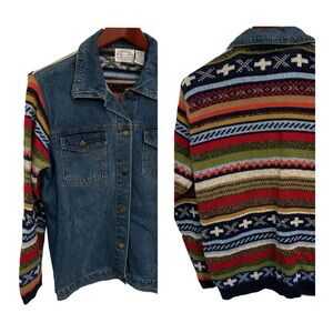 Carolina Blues Knit Jean Jacket 14/16